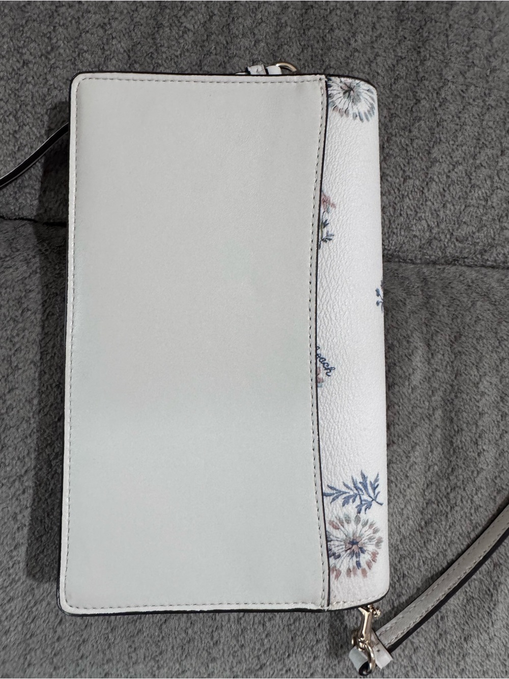 Coach White Floral Crossbody with Gold Logo - Picture 4 of 4
